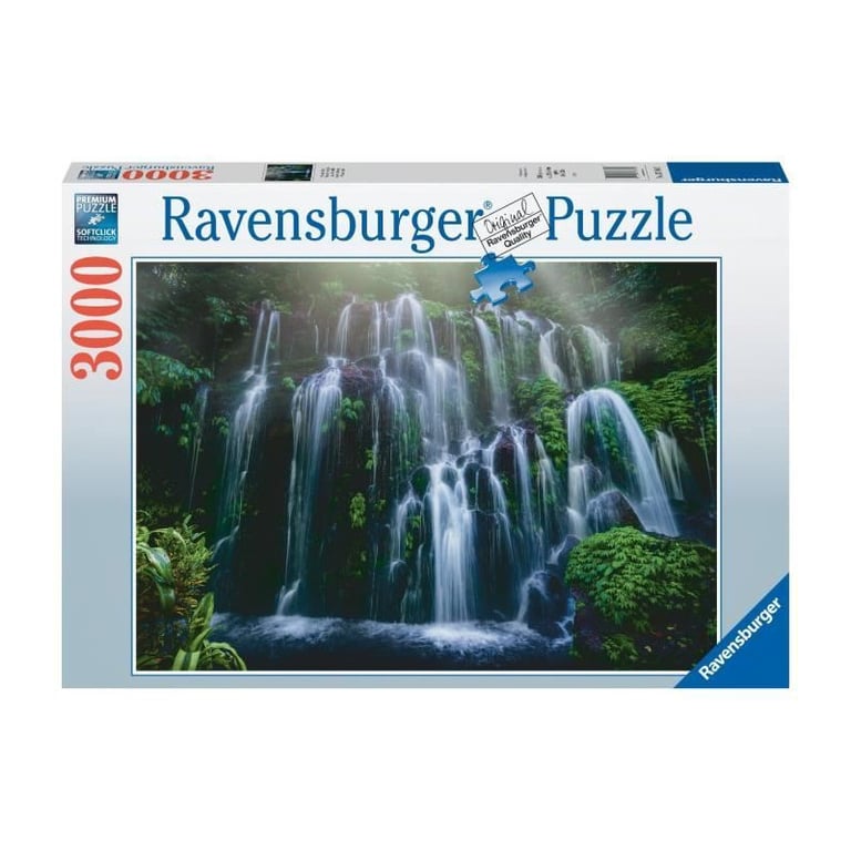 Puzzle 3000 pièces : Chutes d'eau Bali Ravensburger France - vue 5