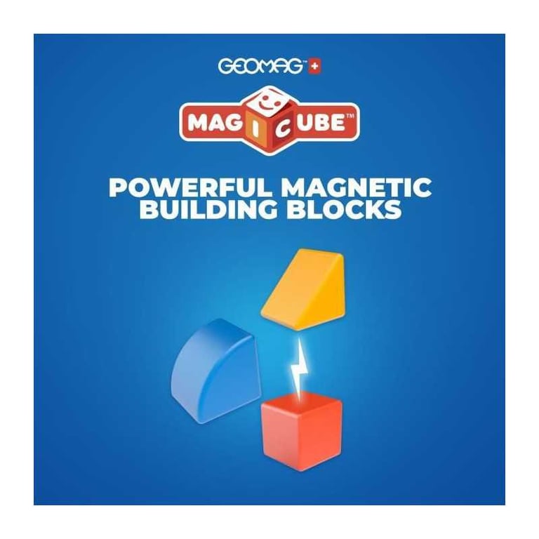 Blocs magnétiques GEOMAG Magicube 208 9 pièces Formes variées Animaux Plastique recyclé - vue 4