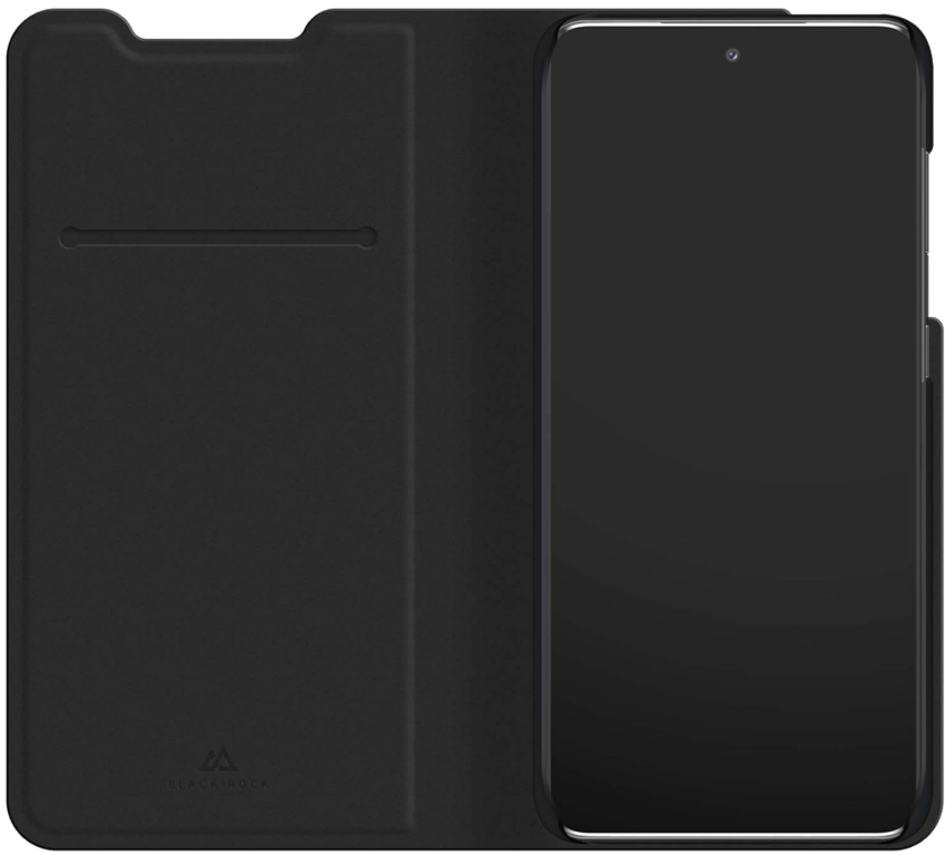 Etui Portefeuille Material Flex Carbon pour Samsung Galaxy S22+ 5G, Noir