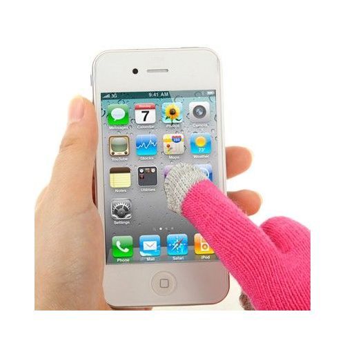 Gants Femme tactiles pour Telephone Smartphone Taille M 2 doigts