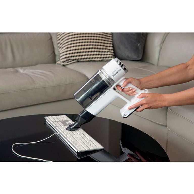 Aspirateur Balai sans fil HISENSE HVC6264W 8kPa Ecran LED et tube flex - vue 3