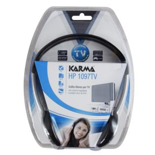 Karma Italiana HP 1097TV auricular y casco Auriculares Alámbrico Diadema Música Negro