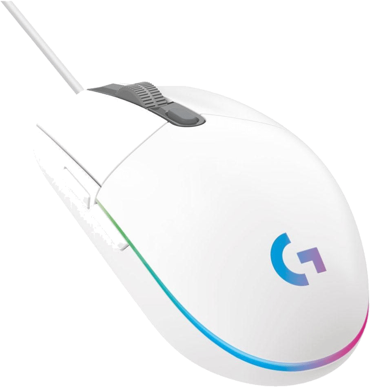 Souris filaire Gamer Logitech G102 LightSync RGB (Blanc)