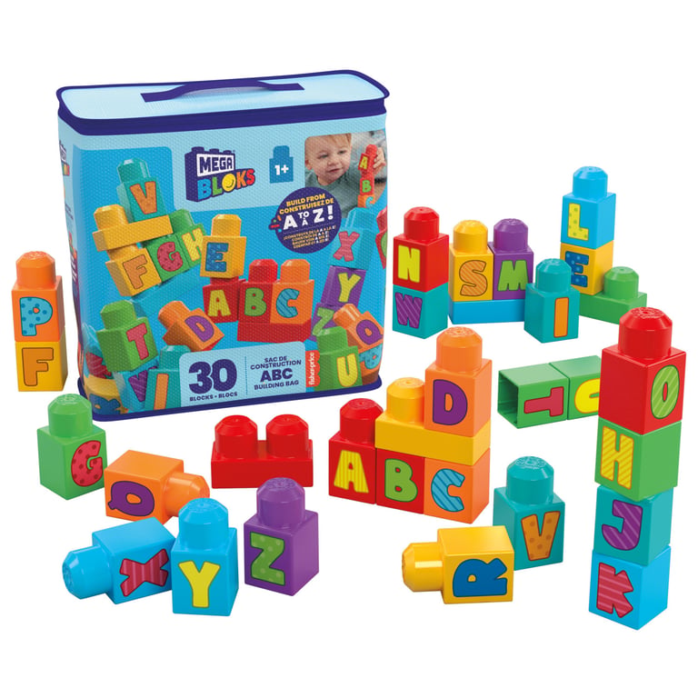 MEGA BLOKS – Sac de Construction ABC Neuf