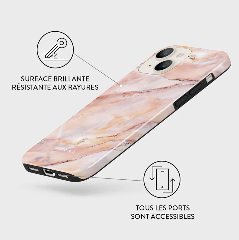 Burga Coque arrière Tough pour Apple iPhone 13 - Morning Sunshine
