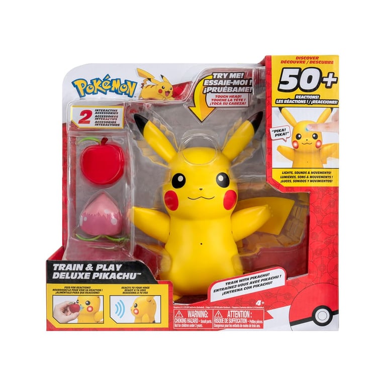 Figurine Interactive Pikachu avec Accessoires - Plus de 50 Interactions - Neuf