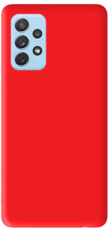 Coque silicone unie compatible Mat Rouge Samsung Galaxy A32 4G