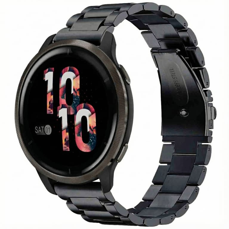 imoshion Bracelet en acier - Connexion universelle 22 mm - Noir - Neuf