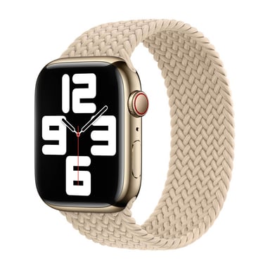 Bracelet Solo tressé pour Apple Watch | 44/45/46/49 mm - Taille 7 - Beige