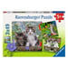 3x49 Juego de puzzles - Tigger Kittens para niños