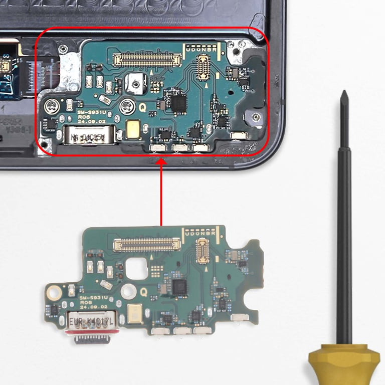 Samsung Connecteur de Charge original pour Samsung Galaxy S25 avec lecteur de carte SIM - vue 3