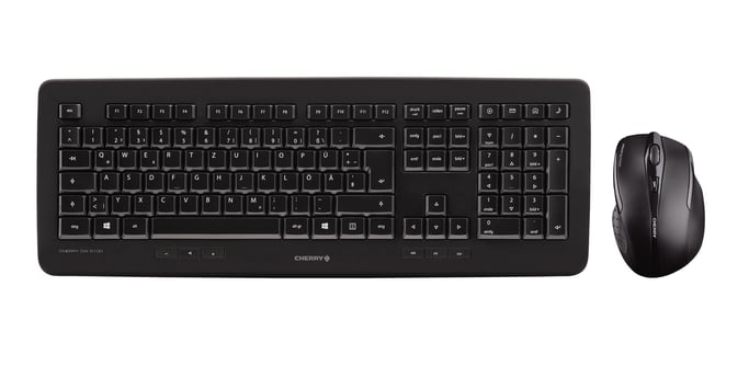 CHERRY DW 5100 teclado Ratón incluido Universal RF inalámbrico Francés Negro