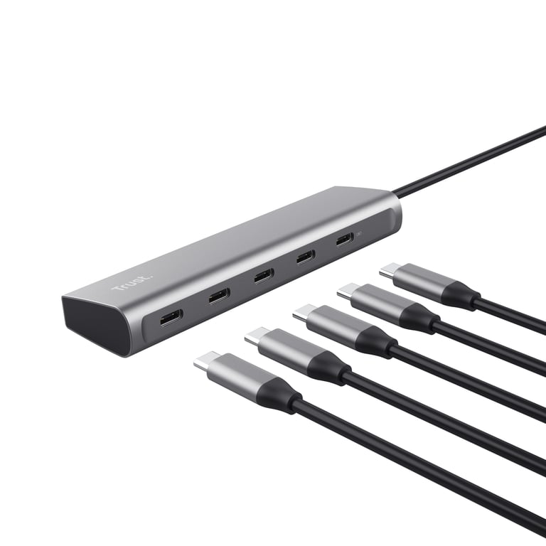 Trust Halyx USB 3.2 Gen 1 3.1 Gen 1 Type C 104 Mbit/ Aluminium Neuf - vue 3