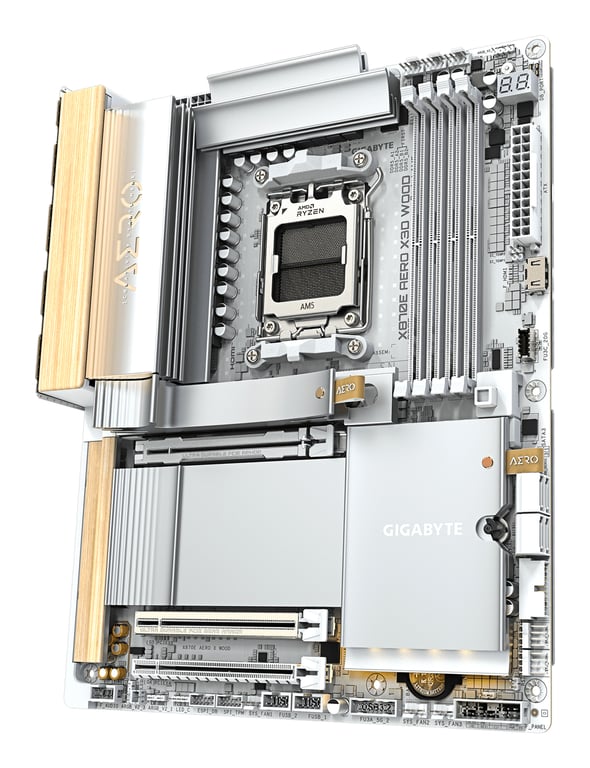GIGABYTE X870E AERO X3D WOOD Carte Mère Prend en charge les processeurs AMD Ryzen 9000 VRM numérique 16+2+2 phases jusqu’à 9 - vue 10