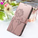 Zanaé Funda tipo cartera para iPhone 11 Premium Diseño Flores Mariposa Rosa dorado