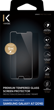 Protezione dello schermo in vetro temperato premium per Samsung Galaxy A7(2016), trasparente