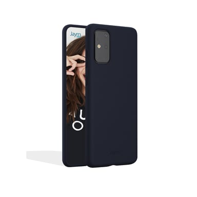 JAYM - Coque Silicone Premium Bleue pour Samsung Galaxy A51 4G -100% Silicone et Microfibre - Renforcée et Ultra Doux