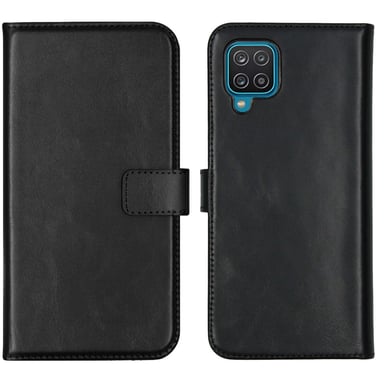 Selencia A125F43743001 coque de protection pour téléphones portables 16,5 cm (6.5'') Étui avec portefeuille Noir Samsung Samsung Galaxy A12