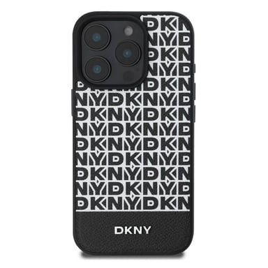 DKNY Funda protectora para iPhone 16 Pro Max con MagSafe® Bottom Band Negro