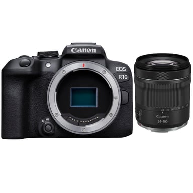 Appareil photo hybride Canon EOS R10 + RF 24-105mm F4-7.1 IS STM + Ebook  20 astuces pour des images qui claquent  - Neuf