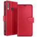 Étui Portefeuille pour Samsung A40 Support et Languette Magnétique Rouge
