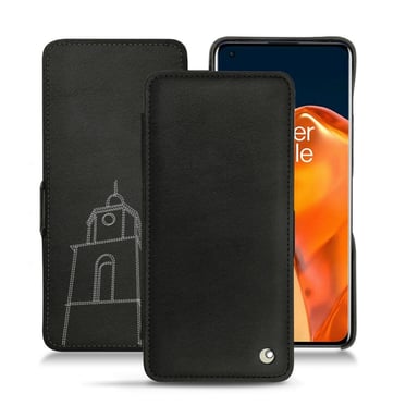 Housse cuir OnePlus 9 Pro -  - Noir - Cuir lisse premium