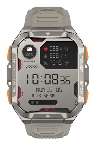 Blackview W80 Pro Montre connectée GPS avec écran de 1 91 pouce batterie de 900 mAh et lampe torche LED intégrée pour les sports de plein air - vue 3