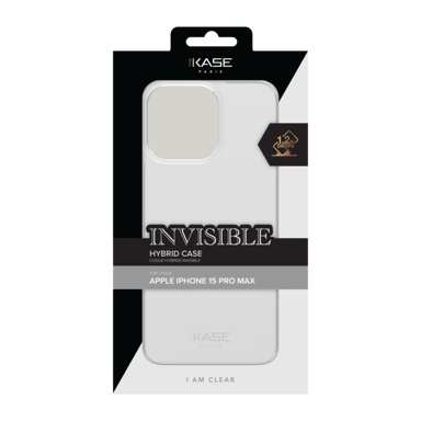 Guscio ibrido invisibile per Apple iPhone 15 Pro Max, trasparente
