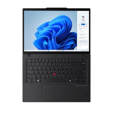 Lenovo ThinkPad T14 Gen 5 (Intel) Intel Core Ultra 7 155U Ordinateur portable 35,6 cm (14'') WUXGA 32 Go DDR5-SDRAM 1 To SSD Wi-Fi 6E (802.11ax) Windows 11 Pro Nordique Noir