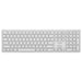 A-Logic Echelon Teclado AZERTY inalámbrico recargable USB-C con 7 botones programables Blanco