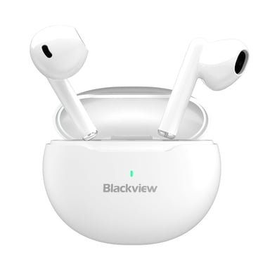 Blackview AirBuds 6 Casque True Wireless Stereo (TWS) Ecouteurs Appels/Musique USB Type-C Bluetooth Blanc