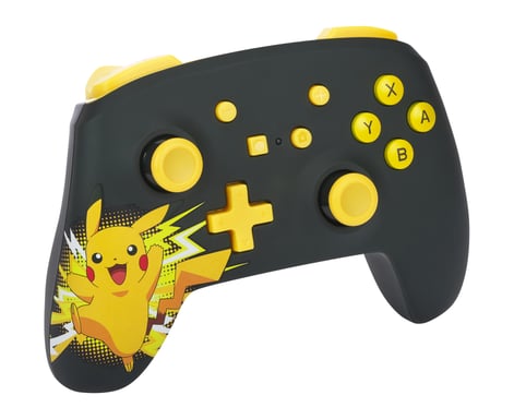 PowerA NSGP0016-01 accessoire de jeux vidéo Noir, Jaune Bluetooth Manette de jeu Analogique Nintendo Switch, Nintendo Switch Lite, Nintendo Switch OLED