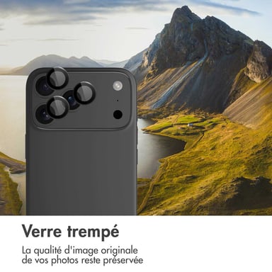 imoshion Protection d'objectif d'appareil photo (pack de 2) pour Apple iPhone 17 Pro / 17 Pro Max - Noir