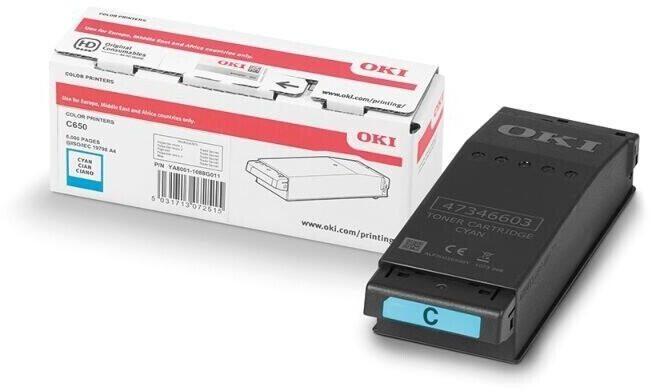 Oki Toner Cyan 6K pour C650 09006127