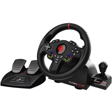 Subsonic Volante gaming LED con doble joystick y palanca
