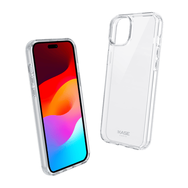 Guscio ibrido invisibile per Apple iPhone 15 Plus, trasparente