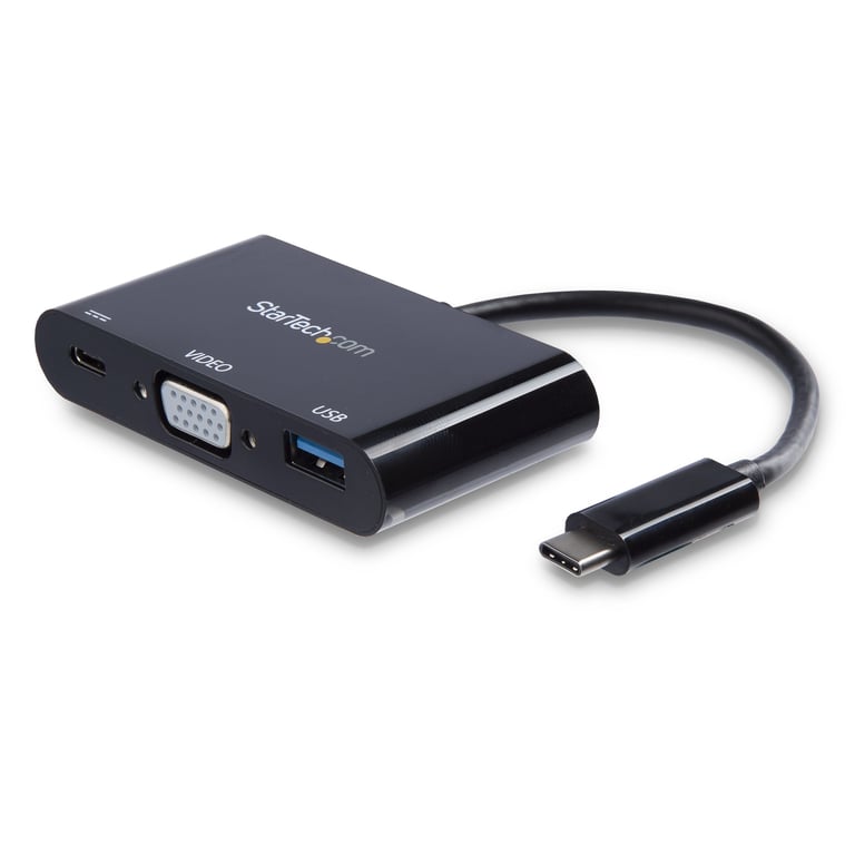 StarTech.com Adaptateur multifonction USB C vers VGA avec port USB A et Power Delivery Neuf