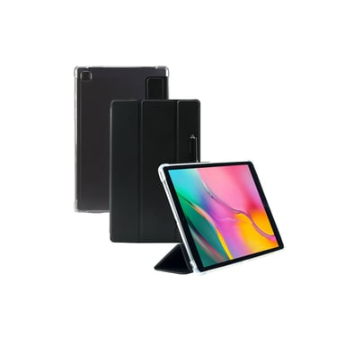 Funda protectora para Samsung Galaxy Tab A8 10.5''(SM-X200/SM-X205), Funda antichoque con esquinas reforzadas y soporte para stylus, Negro/Transparente