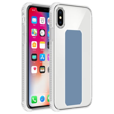Coque pour Apple iPhone X / XS en BLEU CLAIR Housse de protection Étui en silicone TPU flexible avec support et fonction stand