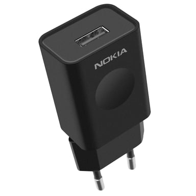 Cargador de Pared USB Oficial Nokia 5W CH-35E Carga Rápida Diseño Compacto Negro