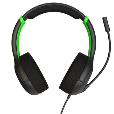 PDP Airlite Glow Auriculares Alámbrico Diadema Juego Negro, Verde
