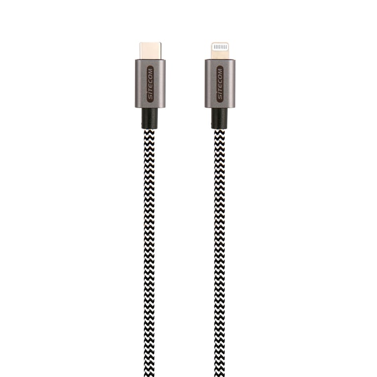 Câble USB 2.0 - USB-C/Lightning Plaqué or 1,00m CA-036 - Sitecom