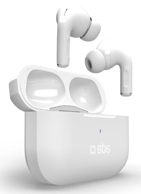 SBS Air Kab Max Casque True Wireless Stereo (TWS) Ecouteurs Appels/Musique Bluetooth Blanc