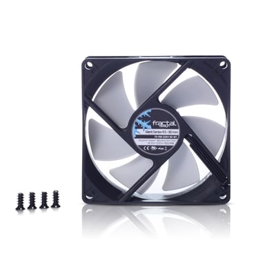 Fractal Design Silent Series R3 92mm Boitier PC Ventilateur 9,2 cm Noir, Blanc