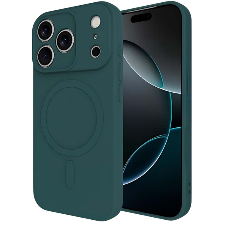 JUST IN CASE Coque MagSafe pour iPhone 17 Pro Max S&eacute;rie KickCase Ultra Renforc&eacute; Vert