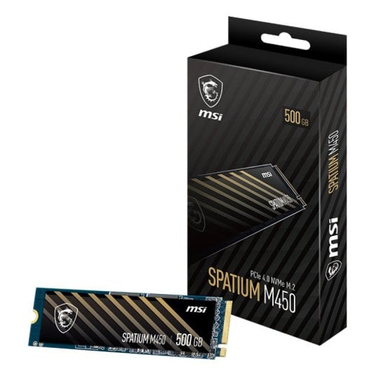 MSI SPATIUM SSD .2 NVMe 500 Go M450 PCIE4 Neuf