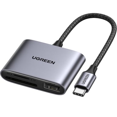 Ugreen 80798 Lettore di schede di memoria USB 3.2 Gen 1 (3.1 Gen 1) Type-C Grigio