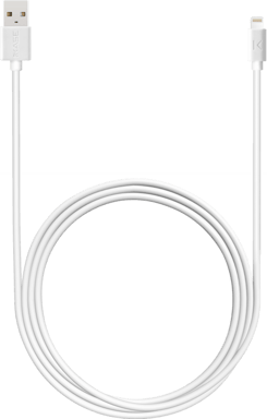 Cavo Lightning con certificazione MFi per ricarica/sincronizzazione Apple (2 m), bianco brillante