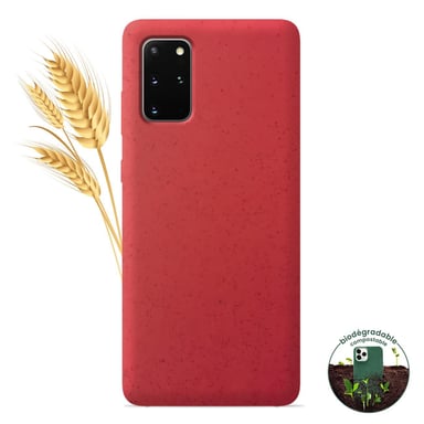Coque silicone unie Biodégradable Rouge compatible Samsung Galaxy S20 Plus