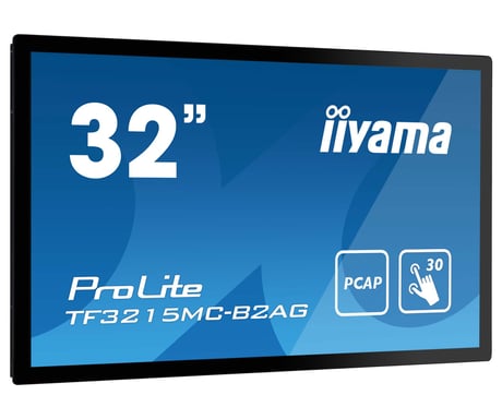 iiyama ProLite TF3215MC-B2AG pantalla para PC 80 cm (31.5'') 1920 x 1080 Pixeles Full HD LED Pantalla táctil Quiosco Negro